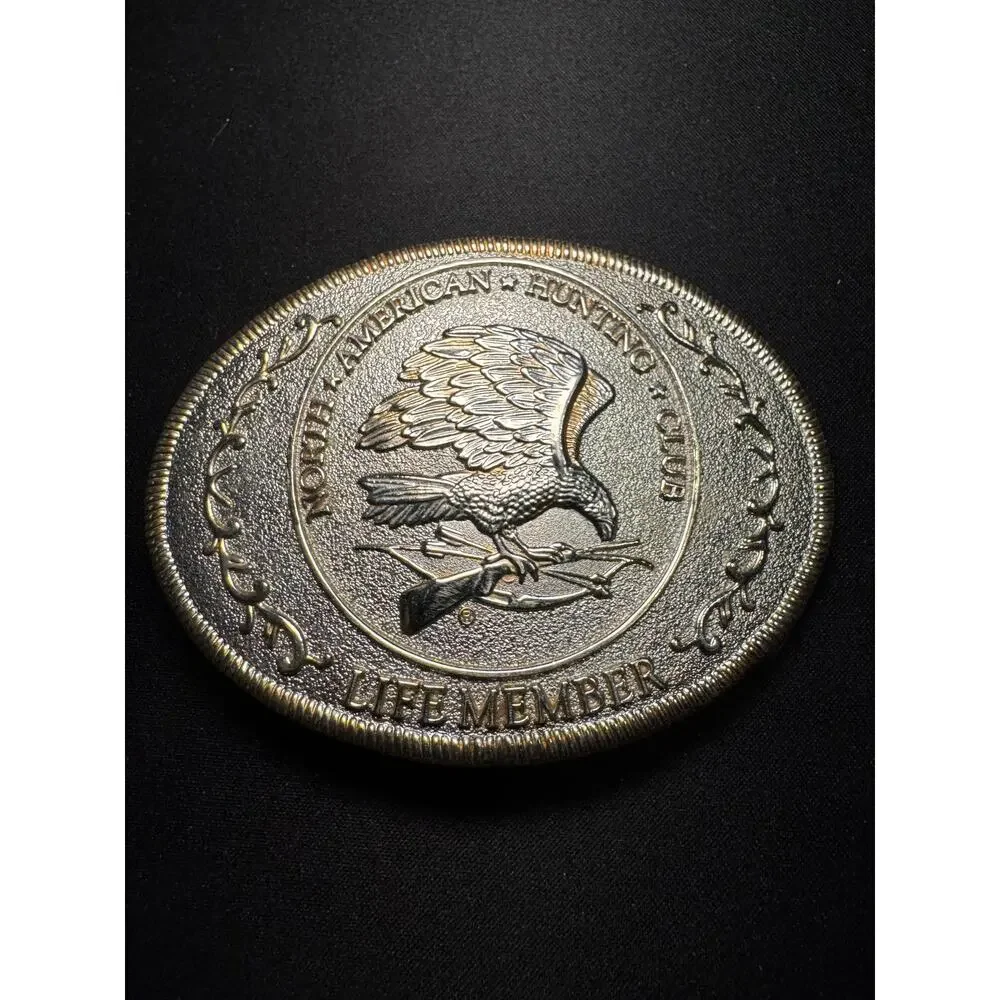 North American Hunting Club Life Member Belt Buckle